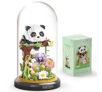 JOMIOD Juego de construcción de flores de Panda para adultos, amigos de plantas, bonsái, regalos de fiesta para niños, bloques de construcción de animales, regalo para niños y niñas - 999 piezas