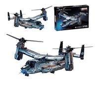 JOMIOD Osprey - Bloques de construcción de helicóptero de transporte, modelo V-22 Osprey Tiltrotor, más de 1890 piezas de precisión para constructores y coleccionistas militares adultos