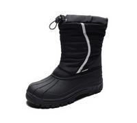 JOMIX Botas de Nieve Mujer Hombre Invierno Forradas Impermeables Planas | Forro de Pelo Sintético Cálido, Suela TPR Antideslizante, Botines con Cordón Ajustable para Senderismo Viaje Invierno
