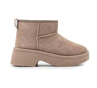 JOMIX Botas Nieve Mujer Cuña Forro Polar Cálido y Suela Antideslizante Botines Mujer Caña Media Ligera para Caminar y Trabajo Diario Idea Regalo Navidad e Invierno WSB255313 Kaki 40