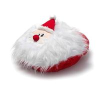 JOMIX Calentador de Pies con Cojín de Peluche Pantuflas Suaves de Felpa para Calentar los Pies Calientapiés Cálidos, Talla Única, Papá Noel