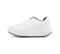 JOMIX Zapatillas Deportivas Hombre Basculantes Zapatos Mecedores Cómodos Adelgazar Caminata Jogging Fitness, 02 Blanco, 42 EU