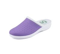 JOMIX Zuecos Sanitarios Mujer Chanclas Sanitarias Cómodas Ortopédicas Ligeras Transpirables, A Violeta, 38 EU
