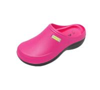 JOMIX Zuecos sanitarios mujer zapatillas de goma EVA zapatillas sabot de jardín, hospital cocina, Rosa, 38 EU
