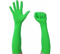 JOMOCARE Chromakey - Guantes verdes de Chroma Key con efectos invisibles, fondo de croma, guantes para pantalla verde, fotografía, video (derecho, verde)