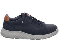 Jomos Zapatillas para hombre 326375 178 de piel auténtica, Azul Noche Coñac, 47 EU Ancho