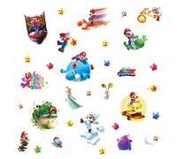 Jomoval Roommates - Adhesivo reposicionable para Pared, diseño de Super Mario Galaxy 2 Nintendo, Multicolor