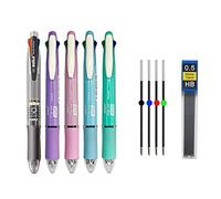 JOMPENS Five-in-one Multi-Color Bolígrafo Lápiz automático con goma para la pintura de los instrumentos de escritura de la oficina de la escuela se puede llenar y ampliar desde 0,5 mm
