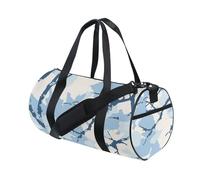 Jon Klassen - Bolsa de viaje con diseño de camuflaje, color azul cielo, bolsa de viaje para fin de semana, senderismo, gran capacidad