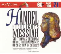 Jon Vickers Handel: Messiah - Highlights RCA Victor Basic (CD) (Importación USA)