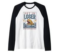 Jonah and The Whale Funny Christian Bible Story God Camiseta Manga Raglan