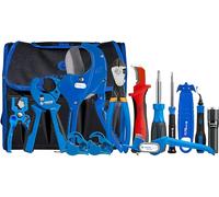 Jonard Tools TK-268 - Kit de conductos de fibra óptica de 14 piezas, kit de herramientas de conducto de grado profesional con cortadores de tubos de precisión y herramientas versátiles para