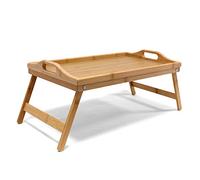 Jonas Bandeja Madera Comida Desayuno Cama - Bandeja Bambú Patas Plegables Rectangular - Mesa Auxiliar Plegable Ideal Para Relajarte en tu Cama o Sofá - Garantía de Calidad - Tamaño 50x30x7