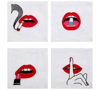 Jonathan Adler - LIPS COCKTAIL NAPKINS - Accesorios para el hogar 1 St.