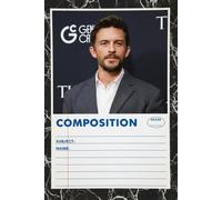Jonathan Composition Notebook: Unofficial Fan Art Edition | Aesthetic Lined Journal with Blue Flower & Leading Man Portrait | Large 8.5 x 11 Inch Diary for Romance Readers (60 Pages)