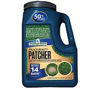 Jonathan Green (10450) Black Beauty Patcher - Reparación de puntos desnudos para zonas de sol y sombra, semillas de hierba, fertilizante y mantillo de temporada fría (3.5 libras)