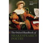 Jonathan Post The Oxford Handbook of Shakespeare's Poetry (Tapa blanda)
