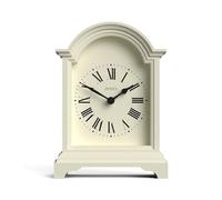 JONES CLOCKS® Bistro Reloj de repisa | Reloj de Carro con Tapa de Arco | Crema pálida | Estilo clásico para repisa, Escritorio, Mesa, estantería o mesita de Noche