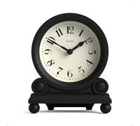 JONES CLOCKS® Maida Vale Reloj de repisa | Pequeño Reloj de Escritorio Tradicional | Negro | Bonito y Encantador, Ideal para repisa de Chimenea, estantería o mesita de Noche