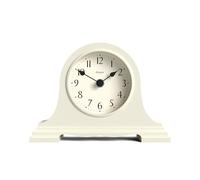 JONES CLOCKS® Speakeasy Reloj de repisa | Diseño clásico de Sombrero de napoleón | Crema pálida | Estilo clásico contemporáneo para Escritorio, Mesa, estantería o mesita de Noche