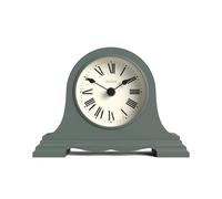 JONES CLOCKS® Speakeasy Reloj de repisa pequeño | Diseño clásico de Sombrero de napoleón | Verde | Números Romanos | Estilo Tradicional para Escritorio, Mesa, estantería o mesita de Noche