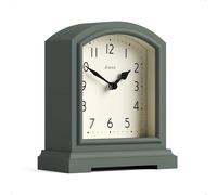 JONES CLOCKS® Tavern Reloj de repisa | Diseño Moderno de Tapa arqueada | Verde de espárragos | Estilo clásico contemporáneo para Escritorio, Mesa, estantería o mesilla