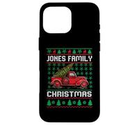 Jones Family Ugly Christmas Sweater Red Truck Funny Xmas Carcasa para iPhone 16 Pro MAX