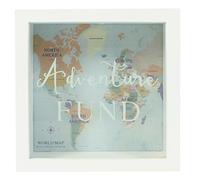 Jones Home and Gift Adventures Fund. Alcancía con Forma de Marco, Color Blanco