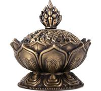 Jones Home and Gift Soporte de Cono de Metal de Flor de Loto.