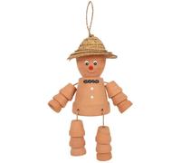 Jones Home & Gift Adorable Maceta de Terracota Naranja (33 cm x 12,5 cm), Idea, diseño Llamativo y Material Duradero, decoración hogar y el jardín