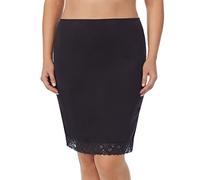 Jones New York Silky Touch 23 Anti-Cling Knee Length Half Slip Fondo, Negro, S para Mujer