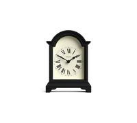Jones relojes Bistro Mantel Clock | Diseo clsico de arco superior | Negro | Estilo clsico contemporneo para estante de mesa de escritorio o cabec
