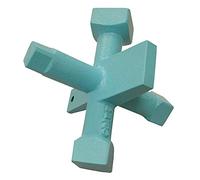 Jones Stephens Llave de enchufe avellanada de 6 vías