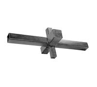 Jones Stephens Llave en T de brazo ancho avellanado de 4 vías, negro (J40041)