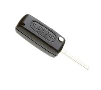 Jongo - Carcasa de llave con hoja compatible con Citroën C4, C4 Picasso, C4 Grand Picasso | CE0536 | Carcasa de llave plegable para coche, mando a distancia de 3 botones