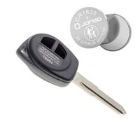 Jongo - Carcasa de Llave con Hoja Compatible con Suzuki Grand Vitara, Splash, Swift, SX4, Alto y Opel Agila | con 1x Batería Maxell CR1620 | Funda Llave Plip Coche Mando a Distancia 2 Botones