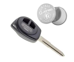 Jongo - Carcasa de Llave con Hoja Compatible con Suzuki Grand Vitara, Splash, Swift, SX4, Alto y Opel Agila | con 1x Batería Maxell CR1620 | Funda Llave Plip Coche Mando a Distancia 2 Botones