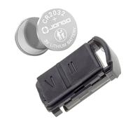 Jongo - Carcasa de Llave sin Hoja Compatible con Opel y Vauxhall Combo, Corsa Meriva y Tigra | con 1x batería CR2032 | Funda Llave Plip Coche Mando a Distancia 2 Botones