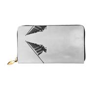 JONGYA Cartera de mano larga de cuero estampado de conejillo de indias con impresión completa, mostrando moda y creatividad, Marina de los Estados Unidos, Talla única