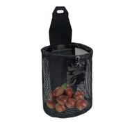 Jongyumo Bolsa de malla plegable para exteriores con cordón, 19 x 23 cm, bolsa de basura de malla de poliéster, bolsa de recolección, ligera, 70 g, accesorios de senderismo para camping y