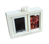 Jongyumo Frames For Photo Marco de fotos giratorio con manivela de 360 grados - Manivela de 360 grados para 12 imágenes, decoración giratoria para mesa, salón, dormitorio, parejas, amigos, día del