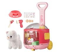 Jongyumo Juguetes para mascotas | Accesorios para cochecito de bebé para el cuidado de mascotas,Juguete de peluche realista para juegos de rol cumpleaños niñas niños