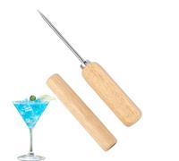 Jongyumo Picahielos - Mango De Madera Dispensador De Hielo Acero Inoxidable | Accesorios para Cócteles y Bartending | Barra de Bar Congelador Banquete