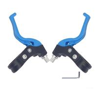 Jonikuper 1 par de palancas de freno de bicicleta para niños de montaña y carretera, construcción de plástico con diámetro de manillar de 22,2 mm, opciones de color azul, rosa y verde (azul)