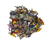 Jonikuper 100 figuras pintadas realistas para escenas de tren, surtido de personas a escala 1 50 para diorama y construcción de diseños