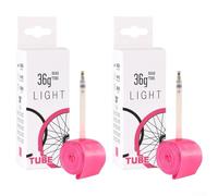 Jonikuper 2 tubos interiores de bicicleta de carretera, 700 x 18-32 C, ultraligeros para material con válvula de 45/65/85 mm para ciclismo y desplazamientos (PV45 mm)