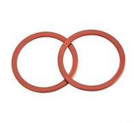 Jonikuper 5 arandelas espaciadoras de aleación de aluminio para eje de volante de inercia para componentes de ciclismo, 1-3 mm de grosor, rojo y negro (2 mm rojo)