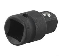 Jonikuper Adaptador de enchufe de 1/2 pulgada, conector reductor de 1/2 a 1/2 pulgada para llaves eléctricas y neumáticas, herramienta de reparación de acero al cromo vanadio con acabado negro