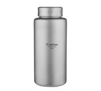 Jonikuper Botella de agua de 700 ml y 1000 ml, taza de camping a prueba de fugas con boca ancha para senderismo al aire libre, ligera y resistente a caídas, incluye bolsa de tela (1000 ml)