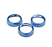 Jonikuper Botón de aleación de aluminio para aire acondicionado de CA compatible con moldura de anillo compatible con modelos 2019-2020, compatible con accesorios de decoración de interiores, sin